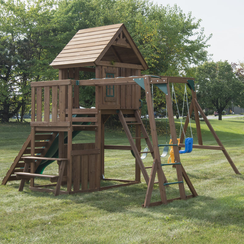 SwingnSlide Knightsbridge Ultimate Swing Set & Reviews Wayfair